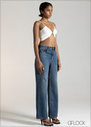 High Rise Straight Leg Jean - Long Length - 120926