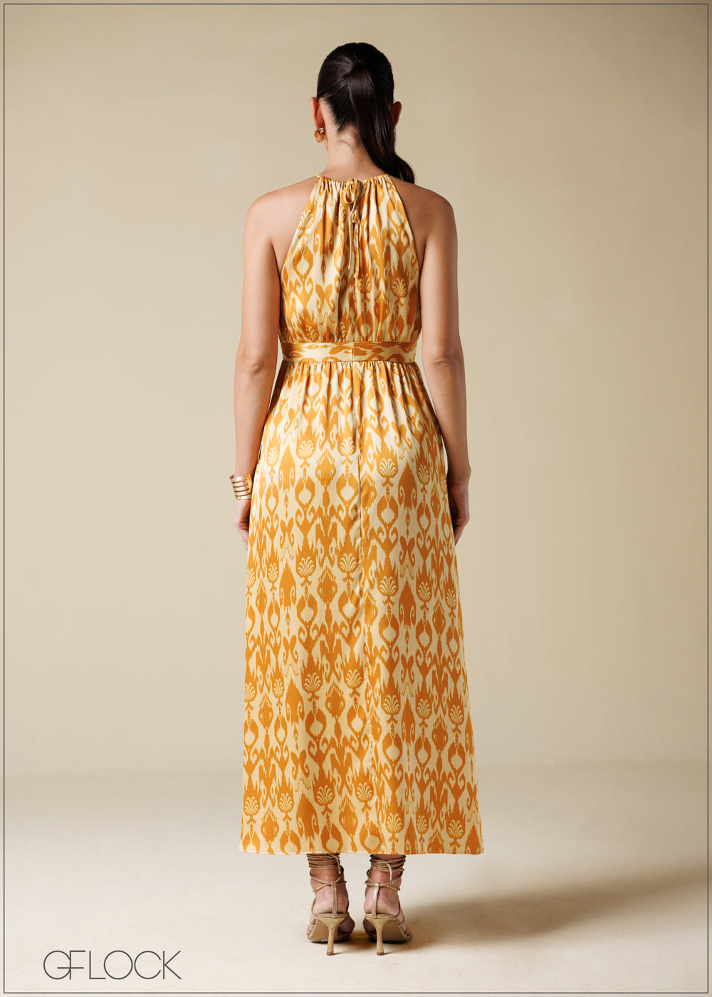 Halter Tie-Up Maxi Dress - 250725