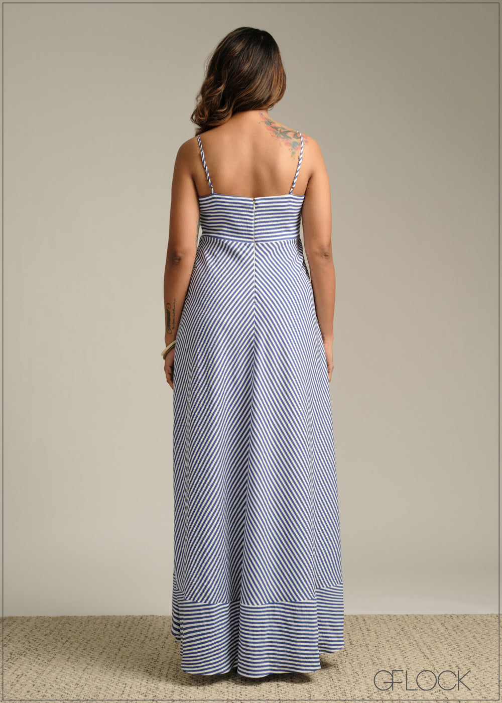 Stripe Printed Dress - 190925