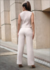 High Waist Pocket Detail Pant - 260723