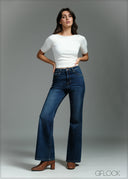 Mid Wash Bootcut Jean - Long Length - 250726