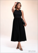 Sleeveless Midi Dress - 040825