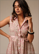 Printed Shirt Dress - 250926
