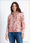 Printed Regular Collar Shirt - 120824