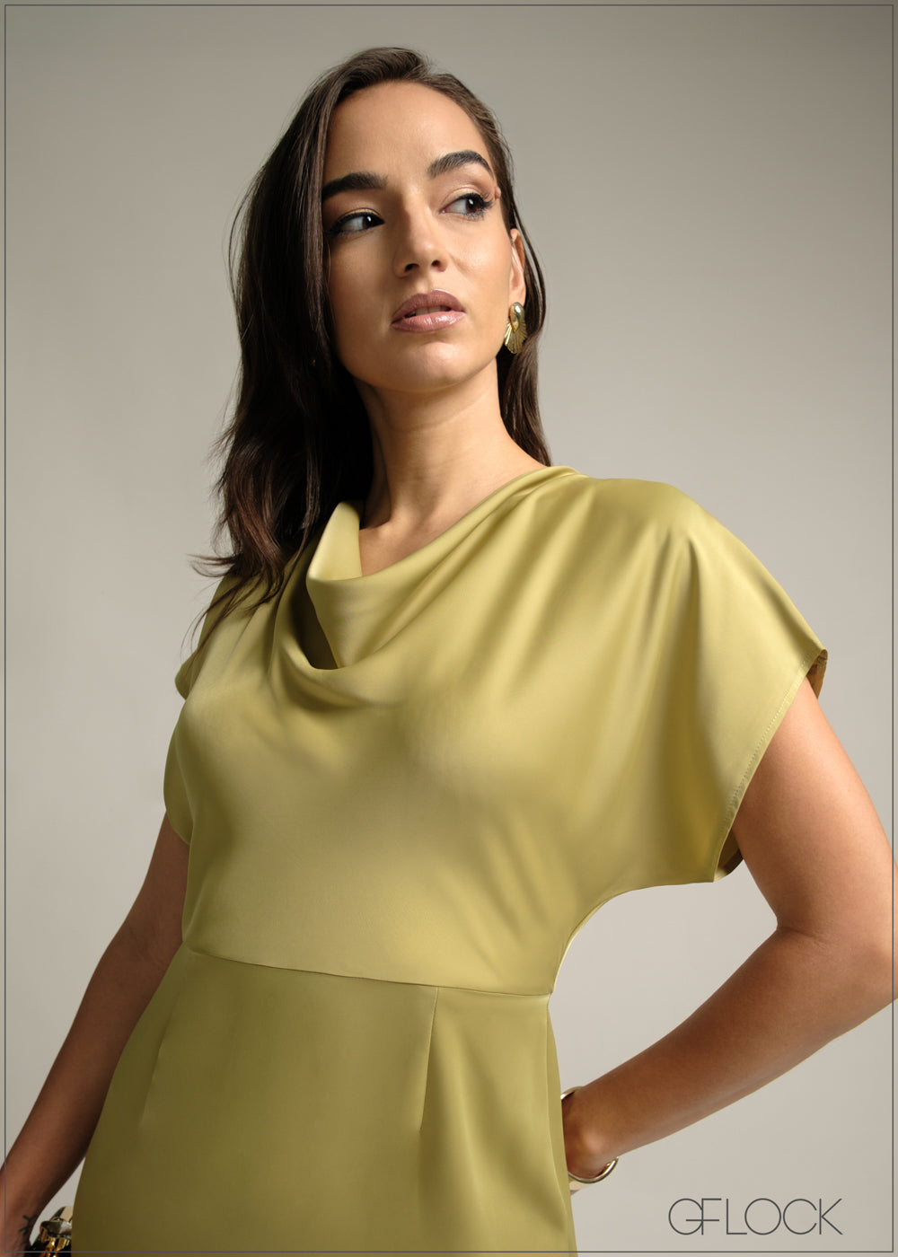 Cowl Neck Maxi Dress - 220825