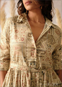 Printed Shirt Dress - 240626