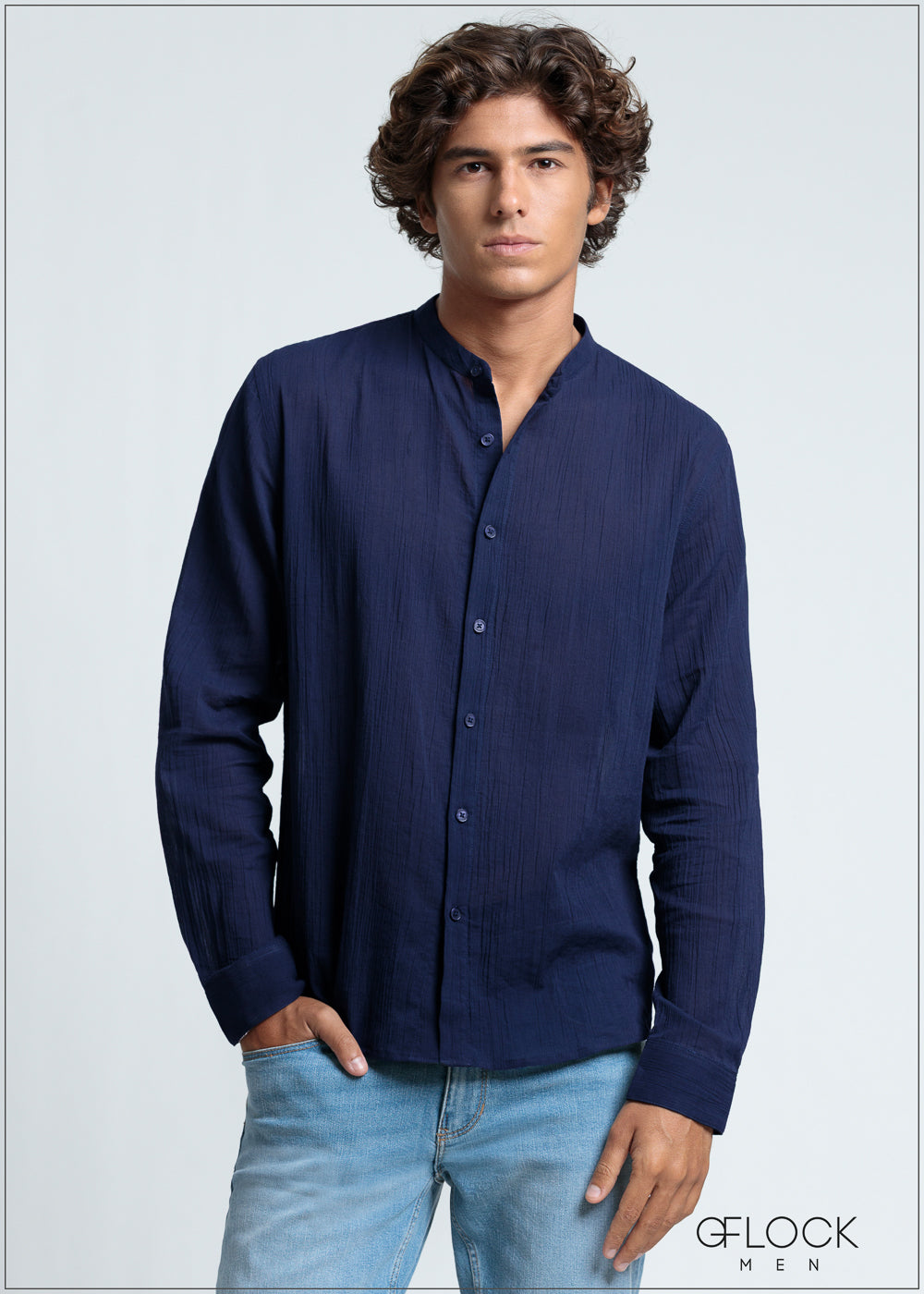 Creased-Effect Shirt - 140525