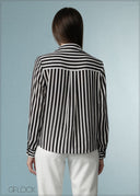Long Sleeve Striped Shirt - 071125