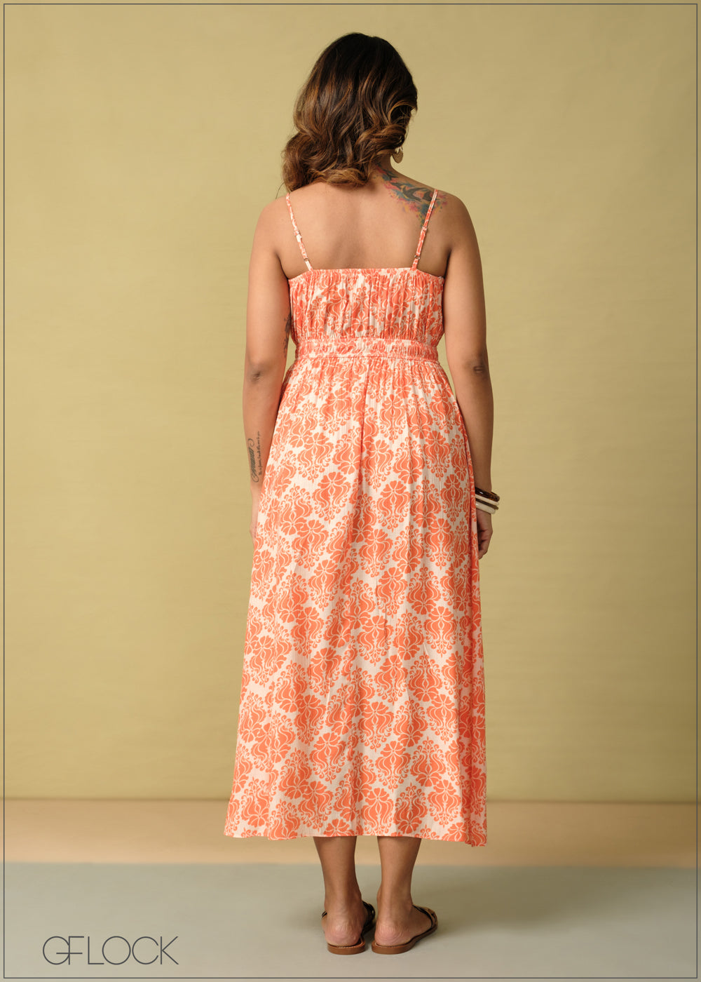 Strappy Bustier Detailed Dress - 260925