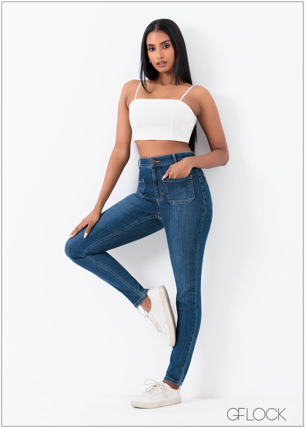 Front Pocket Detail Jean - 250625