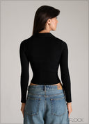 Long Sleeve Collared Top - 110626