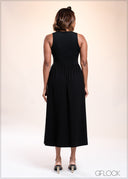Sleeveless Midi Dress - 040825