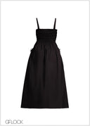 Embroidered Midi Dress - 231225