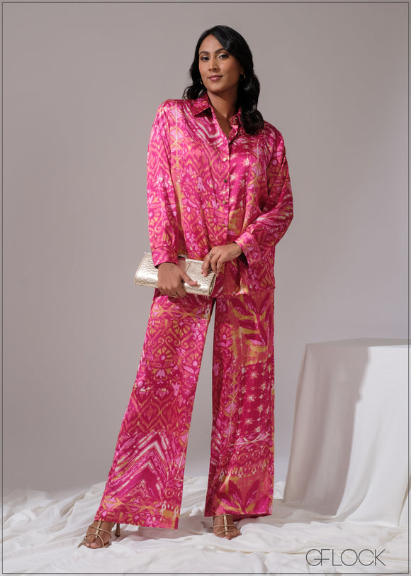 Printed Oversized Shirt - 300525