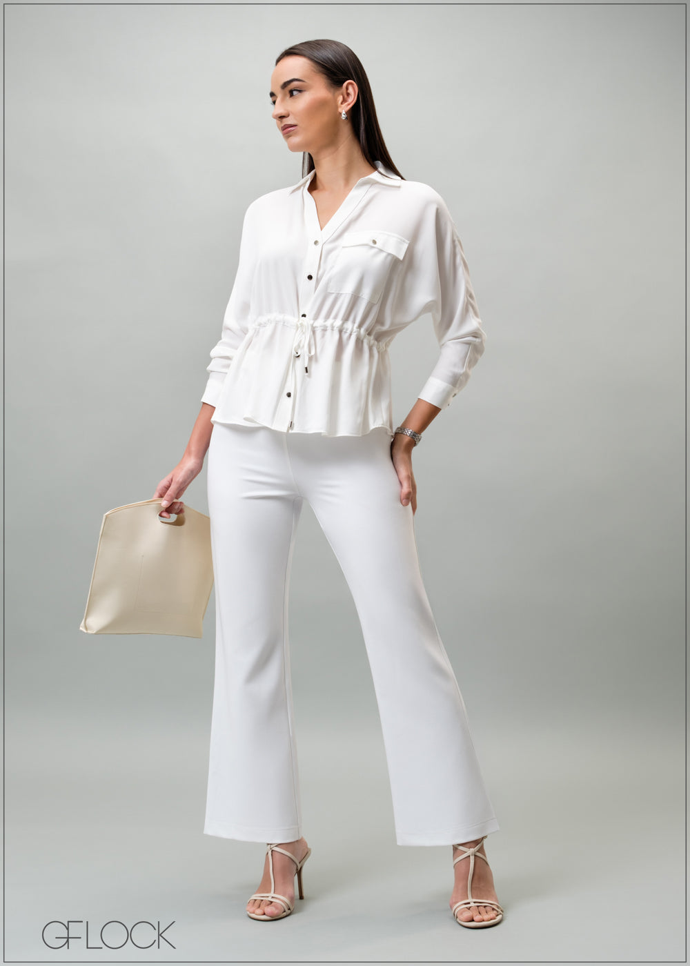 High Waist Bootleg Pant - 150825