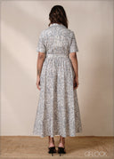 Collared Midi Dress - 220826