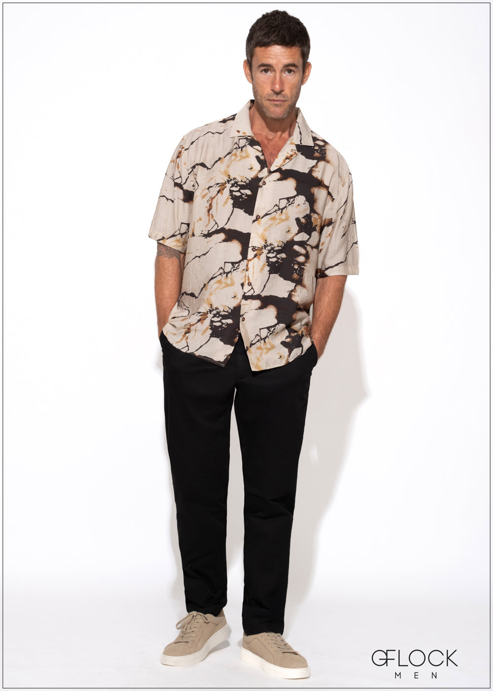 Oversize Revere Collar Shirt - 181025