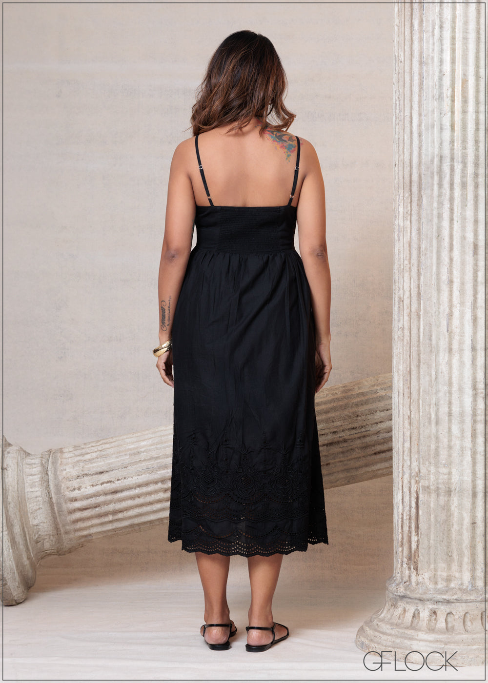 Ladies Cotton Woven Dress - 201025