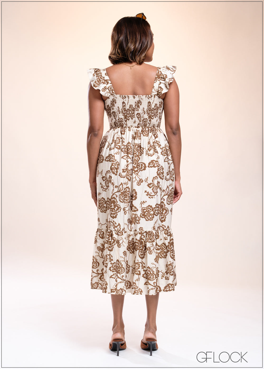 Frill Detailed Midi Dress - 040825