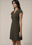 V-Neck Dress - 240726