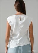 Cap Sleeved Top - 240826