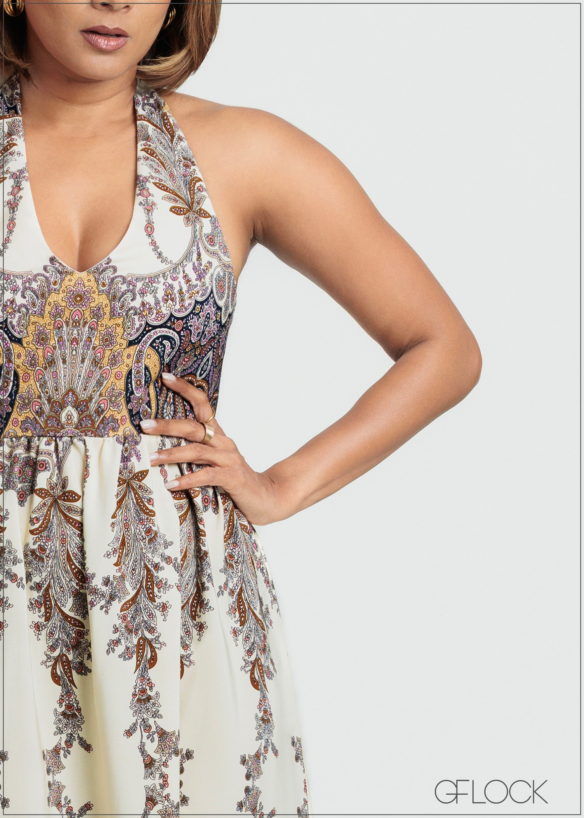 Halter Neck Dress - 090725