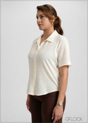 Short Sleeve Textured Shirt - 051026
