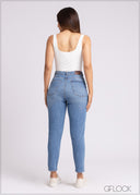 Light Wash Mom Jean - 020423