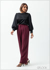 High Waist Pant With Pleats - 160625