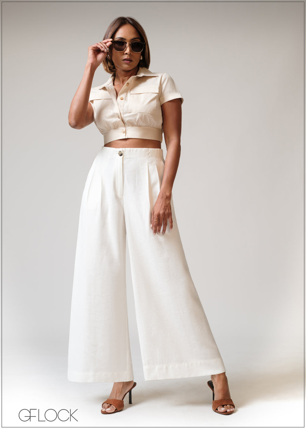 Flap Pocket Crop Top - 230625