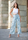 Floral Printed Wide Leg Pant - 010124