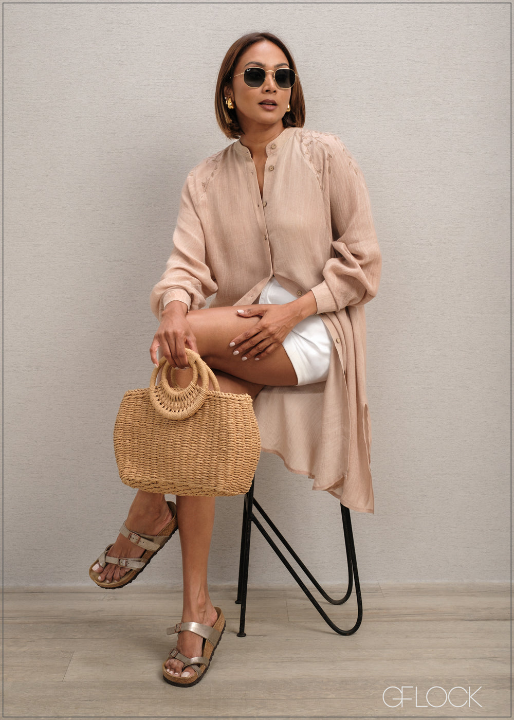 Embroidered Long Sleeve Top - 300625