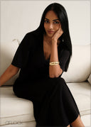 V-Neck Maxi Dress - 230526