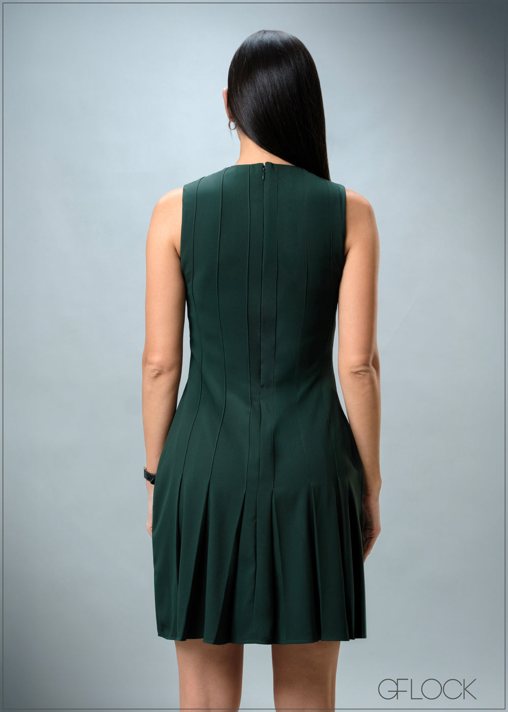 Pintuck Pleated Dress - 010825