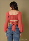 Tie Back Detail Top - 110923