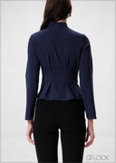 Trim Detailed Long Sleeved Top - 230926W