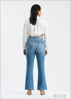 Mid Wash Flare Jean - Long Length - 250625