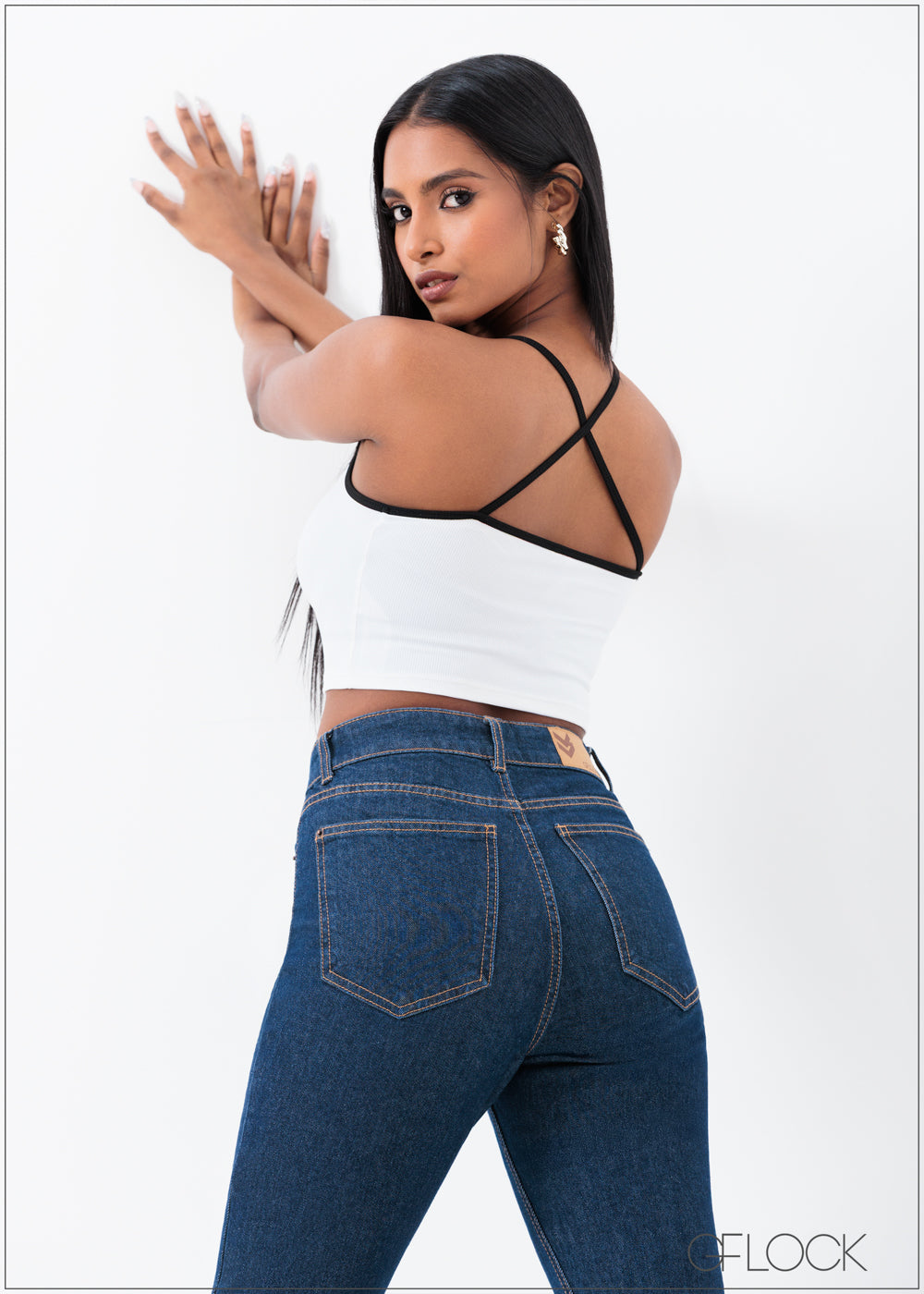 Dark Blue Flare Jean - Long Length - 250625