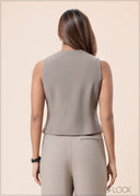 High Waist Pant With Pleats - 160525