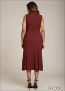 Textured Bodycon Dress - 301026