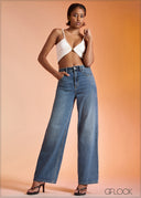 High Rise Straight Leg Jean - Long Length - 120926