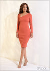 Long Sleeved Neckline Detailed Bodycon Dress - 091223