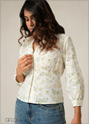 Long Sleeve Detailed Top - 160726
