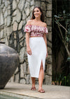 High-Rise Midi Skirt - 240524