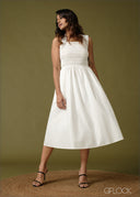 Smocked Midi Dress - 100726