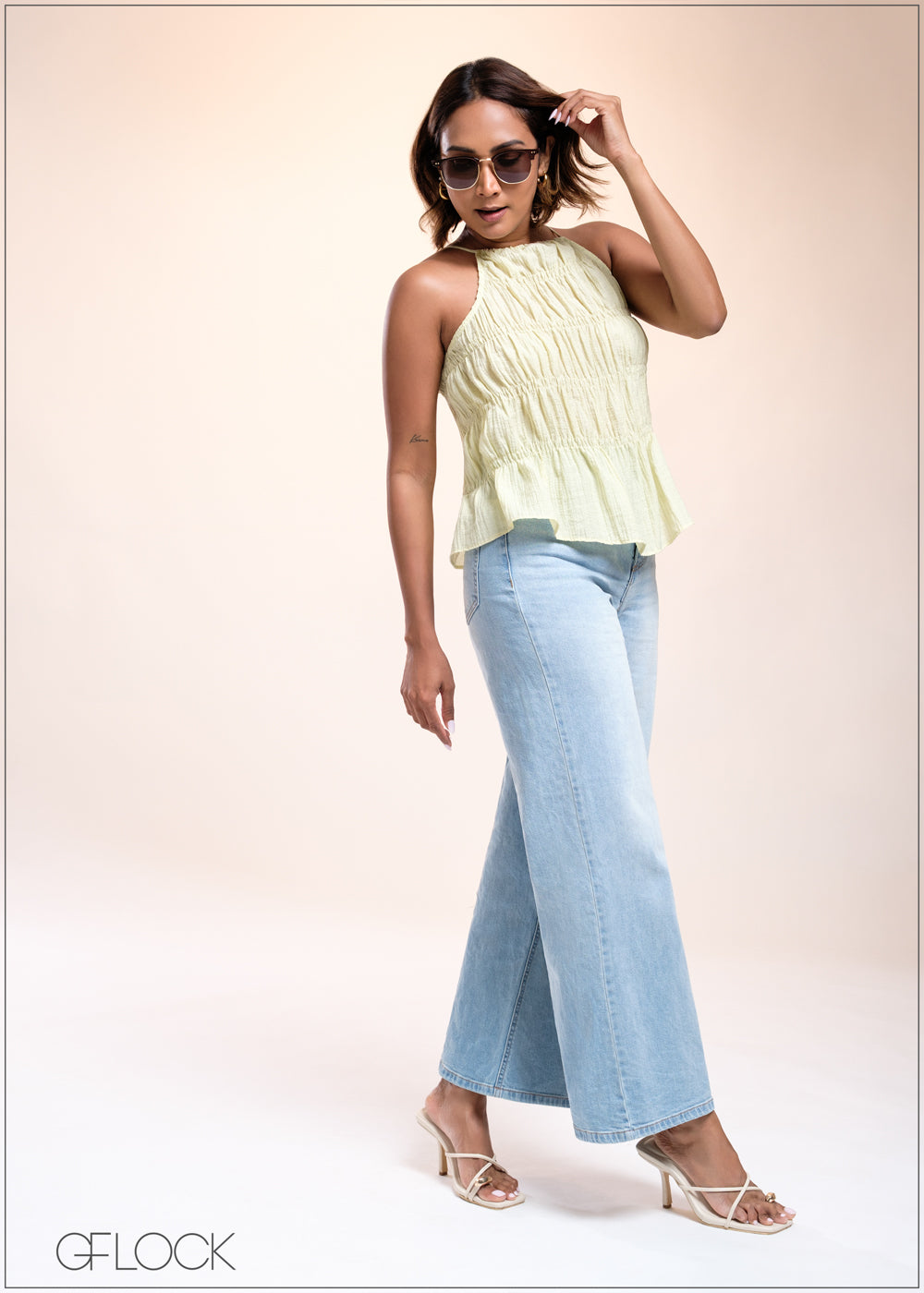 Gathered Crop Top - 040825