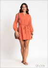 Full Sleeve Mini Dress - 041124