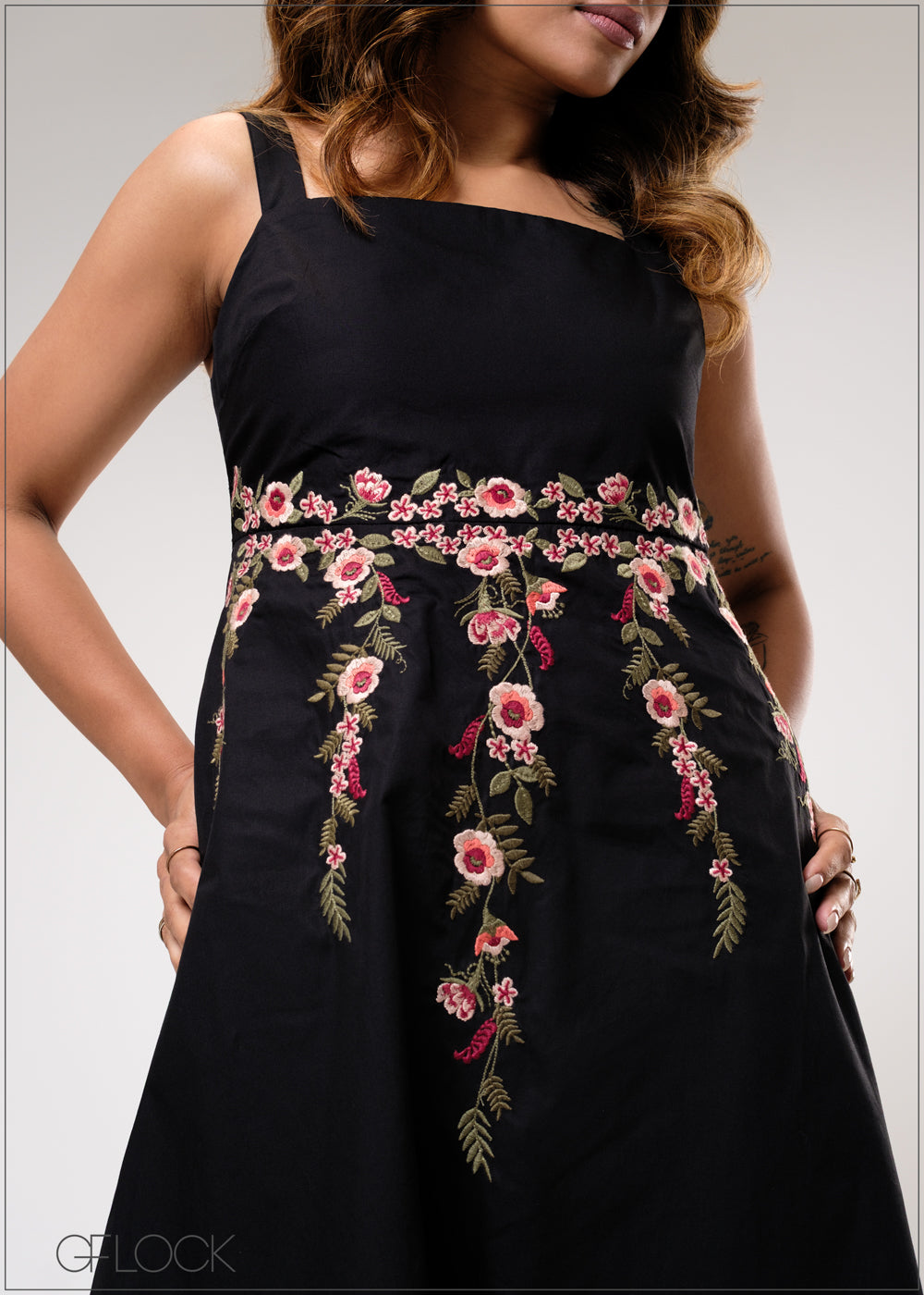 Embroidered Dress - 310725