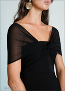 Knot Detail Maxi Dress - 170726