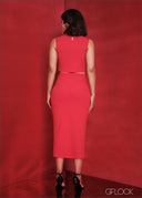 High Neck Sleeveless Crop Top - 090224